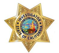 state of california investigator badge